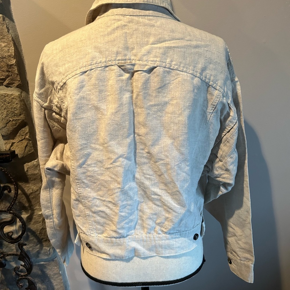 Vintage 1990’s Esprit Linen cropped Jacket - Picture 4 of 6